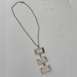Unique Ruler Pendant Necklace